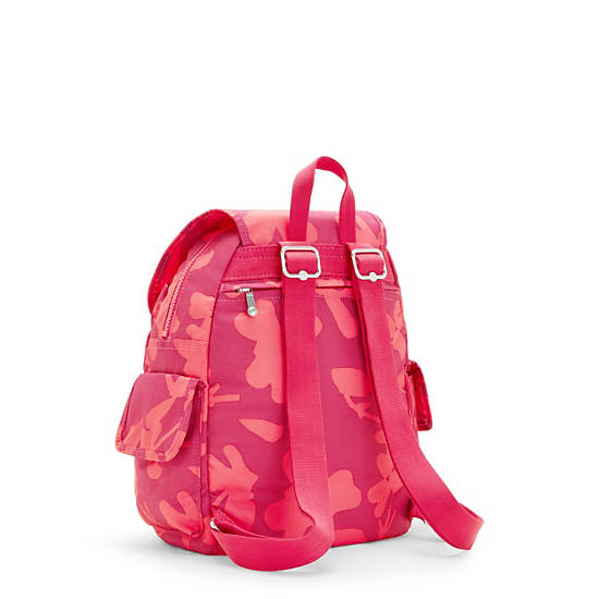 Kipling City Pack Small Printed Backpacks Coral Print | CA 1517GS